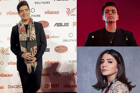 Manish Malhotra, Karan Johar, Anushka Sharma