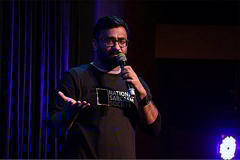 Comedian Vikash Paul during a roast