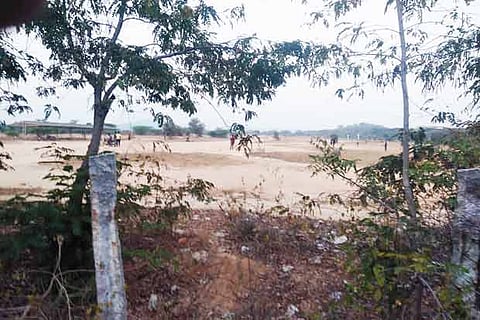 The land which was at the centre of dispute involving the VIT university, in Vellore