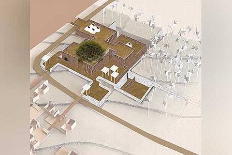 Blueprint of Namrata?s proposed museum