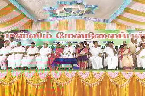 School Education Minister KA Sengottaiyan takes part in a function in Tirunelveli on Tuesday