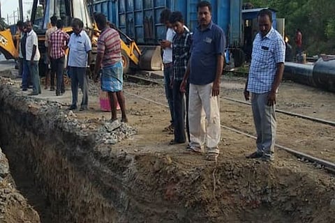 Trial run of pumping water to Railway OHT today at Jolarpet ﻿