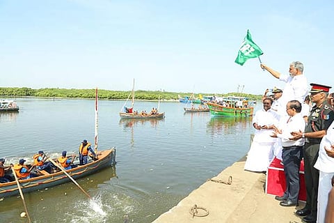 Puducherry Education Minister flags off NCC sailing expedition