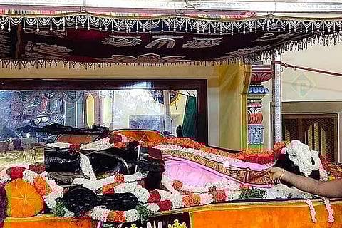 The wooden idol of Athi Varadar idol is lifted from the tank once in 40 years