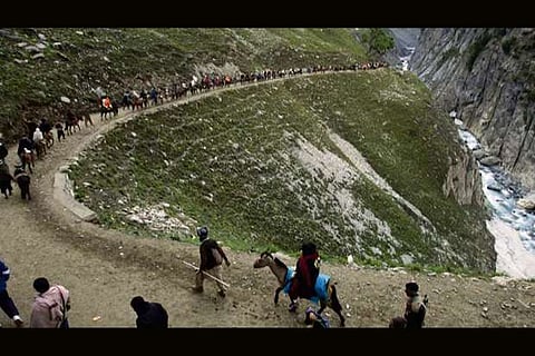 Over 5K pilgrims leave Jammu on Amarnath Yatra