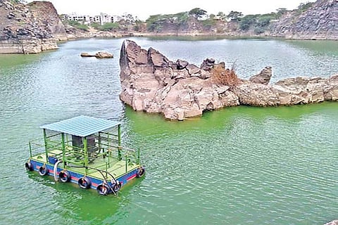 A Sikkarayapuram quarry before going dry