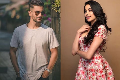 Angad Bedi (left), Janhvi Kapoor