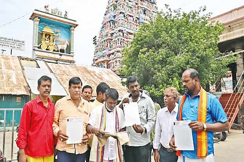 A group of people at Triplicane are on a signature campaign, ?Want Vardhar Back?
