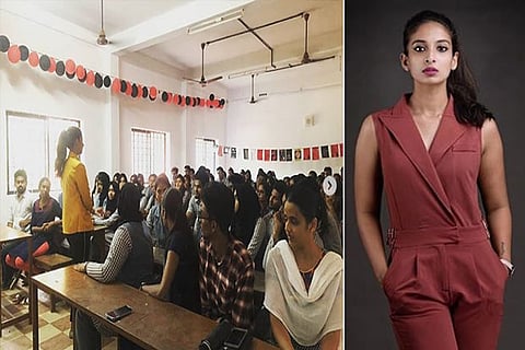 From one of the anti-bullying sessions held at a college; Archana Ravi, Founder of The Buddy Project (R)