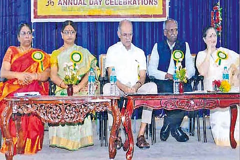 Anna Adarsh MHSS conducts 36th Annual Day with chief guests on the dais