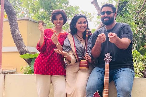 Left to right: Deeptha, Ranjani and Vikram