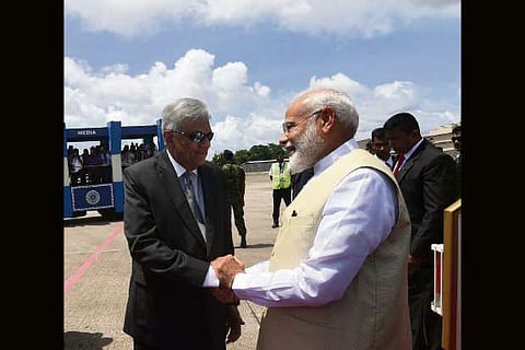 Sri Lanka a 'friend', Modi says after arriving from the Maldives