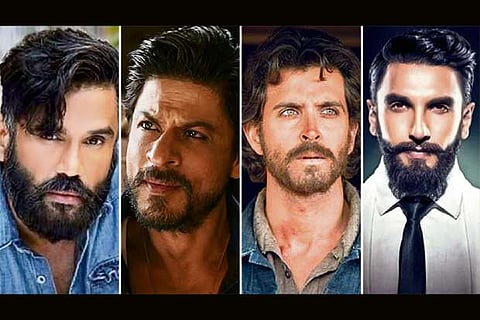 The hero is bearded in Bollywood
