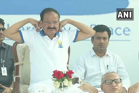 Make yoga part of school curriculum, says Vice President