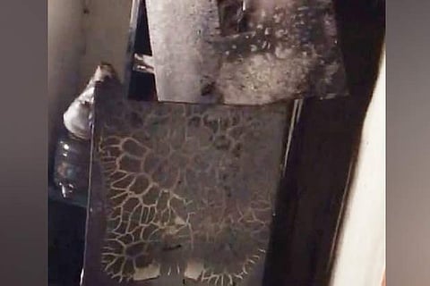 Remains of the appliance