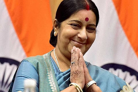 Sushma Swaraj bids farewell, vacates official residence