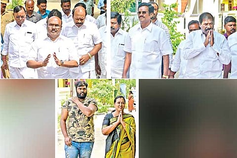 Fisheries Minister, PMK leaders and DMDK Treasurer visit the house of Wg Cdr Abhinandan in Tambaram
