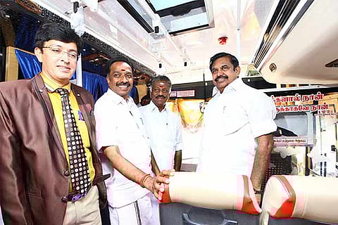 Chief Minister flagged off the buses on Tuesday