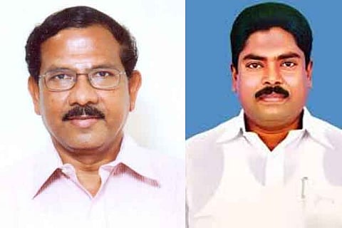Ministers K Pandiarajan and R Benjamin