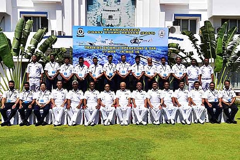 ICG officers with BCG officers at the inaugural of training programme in Chennai on Monday