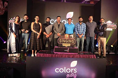 During the launch of Singing Stars