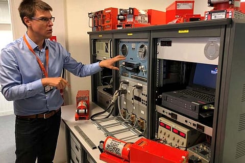 Photo of machines used to listen to tapes that are recovered from black boxes (Source: France's BEA)