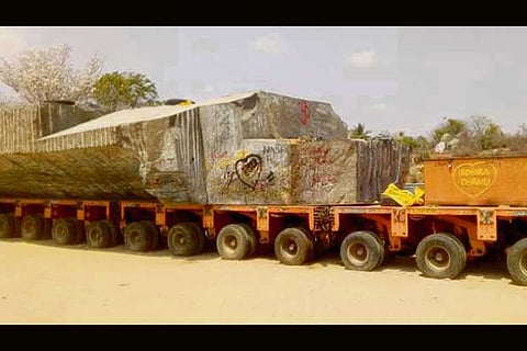 Lord Perumal statue stationed in Sambal Valley of Shoolagiri