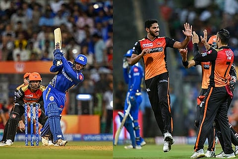 (L) Quinton de Kock; (R) Khaleel Ahmed