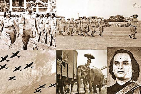 Fighter planes were often spotted in the sky during that period and soldiers clicked during a march past