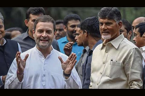 Chandrababu Naidu meets Rahul Gandhi,  likely to call Opposition meeting on May 21