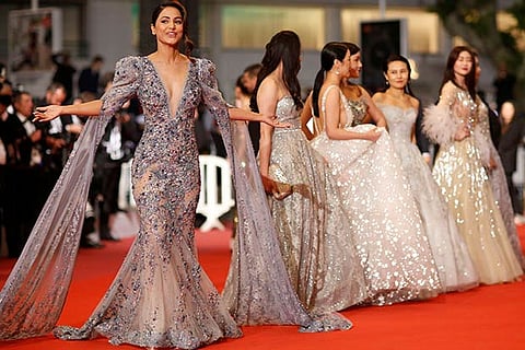 Hina Khan makes sparkling debut at Cannes