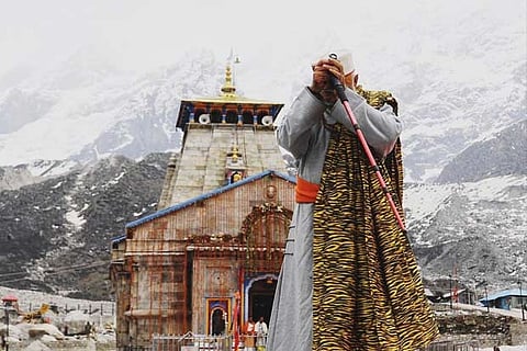 Modi offers prayers at Kedarnath