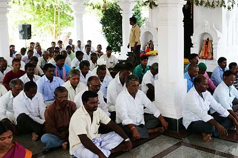 Participants during a heartfulness session