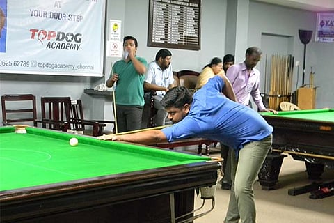 Shalouf (in pic) defeated Girish to enter the quarter-finals