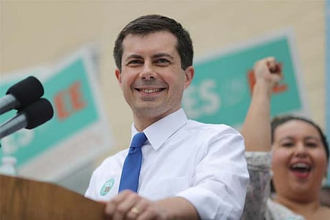 Democratic Presidential hopeful Buttigieg draws crowd for Fox town hall