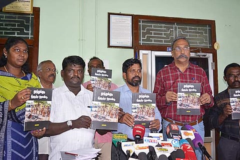 Henri Tiphagne releases a book on 'May 22 firing' incident in Madurai on Monday