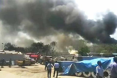 Fire breaks out at thermocol unit