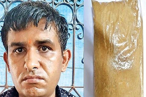 Raju Ram Vioshoi; the heroin seized
