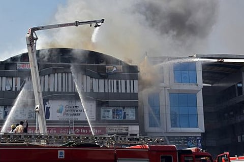 Two fire officials suspended after coaching centre blaze in Surat kills 22