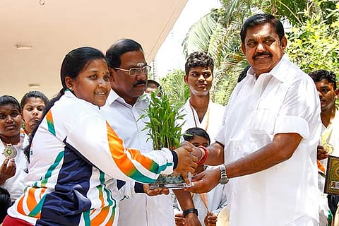 Karate players stranded in Malaysia and rescued by government thank CM Edappadi  K Palaniswami in Chennai