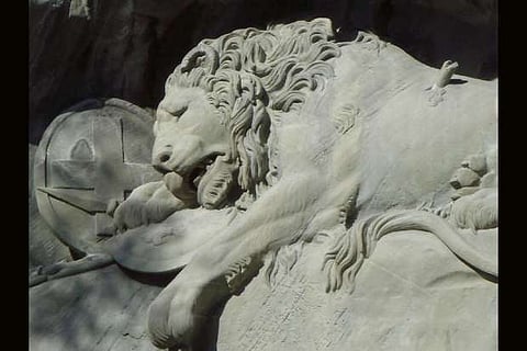 Switzerland's beloved Lion Monument threatened with decay