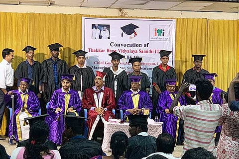 The students during the convocation