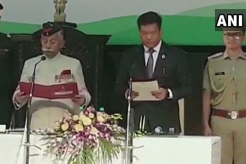 Pema Khandu takes oath as Arunachal Pradesh CM