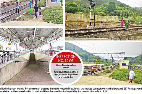 Anti-socials and fleecing staff abound in Tirusulam rly station