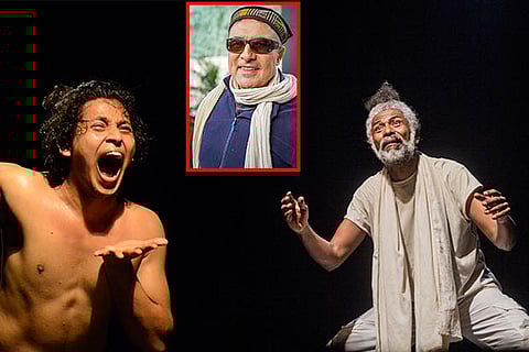 (L)Performer Gopal Dalami; (R) Thierry Moucazambo; (inset) Philippe Pelen Baldini