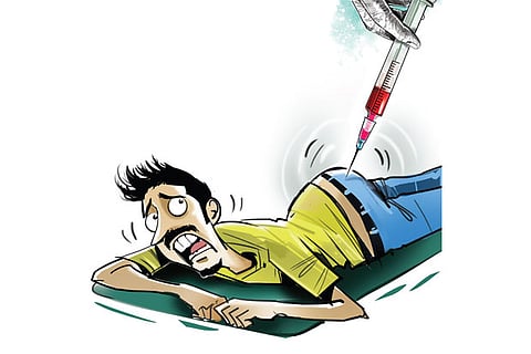 Broken needle gets left in man’s buttock, family seeks action against doctor, nurse