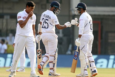Fiery pacers blast Bangladesh out for 150, India 86/1 on day 1