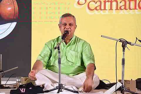 Prince Rama Varma during the performance
