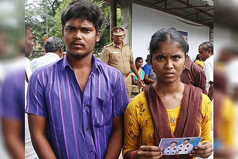 The couple Raja and Meena