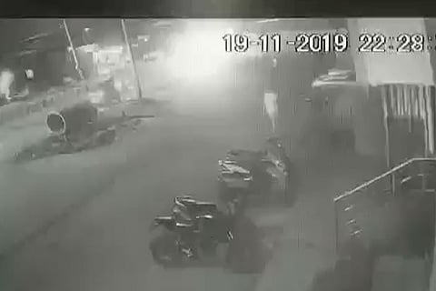 A screengrab from the CCTV video